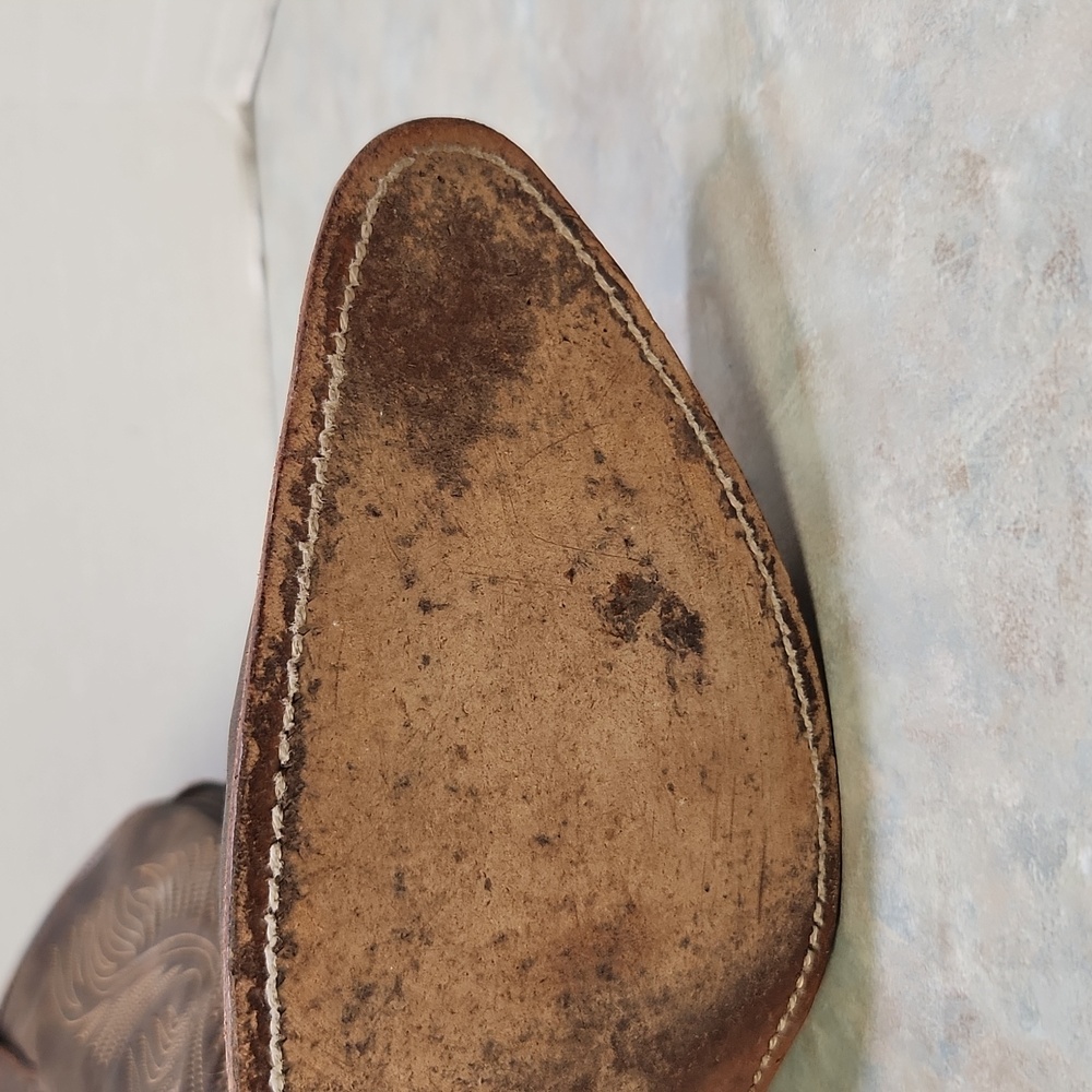 Abilene 9059 brown cowgirl boots 10 - Picture 6 of 11